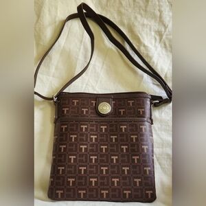Tommy Hilfiger Brown Patterned Crossbody Bag